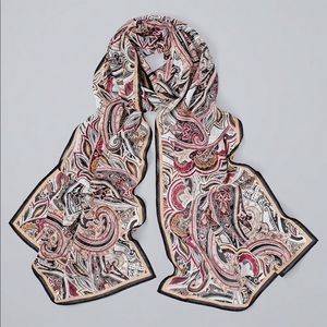 White House Black Market Paisely Oblong Scarf - Like New!